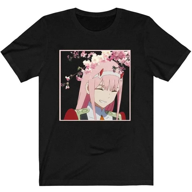 Футболка мужская с аниме принтом Милий у Франкси 02 Размер оверсайз (S/M/L) Черный AnimeT1061 Днепр - изображение 1