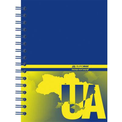 Блокнот Buromax spiral side, А6, 96sheets, square, UKRAINE (assorted) (BM.2422) Винница - изображение 2