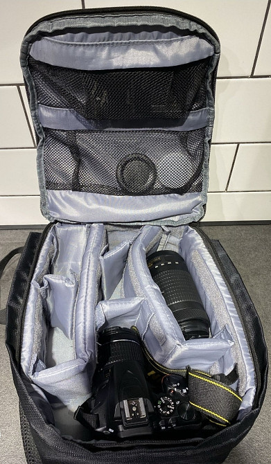 Фотоапарат Nikon D3500, обʼєктив 18-55mm VR + 70-300mm VR. Харьков - изображение 1