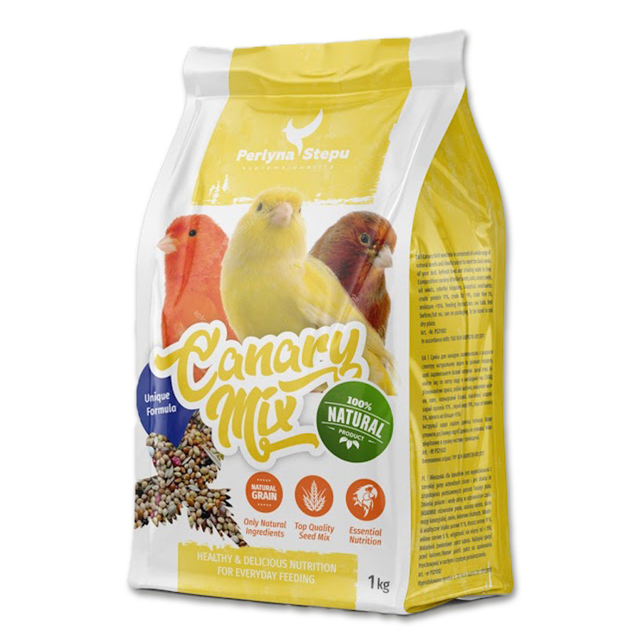 Зерносмесь Жемчужина Степи: Canary Mix для канареек, 1 кг Винница - изображение 1
