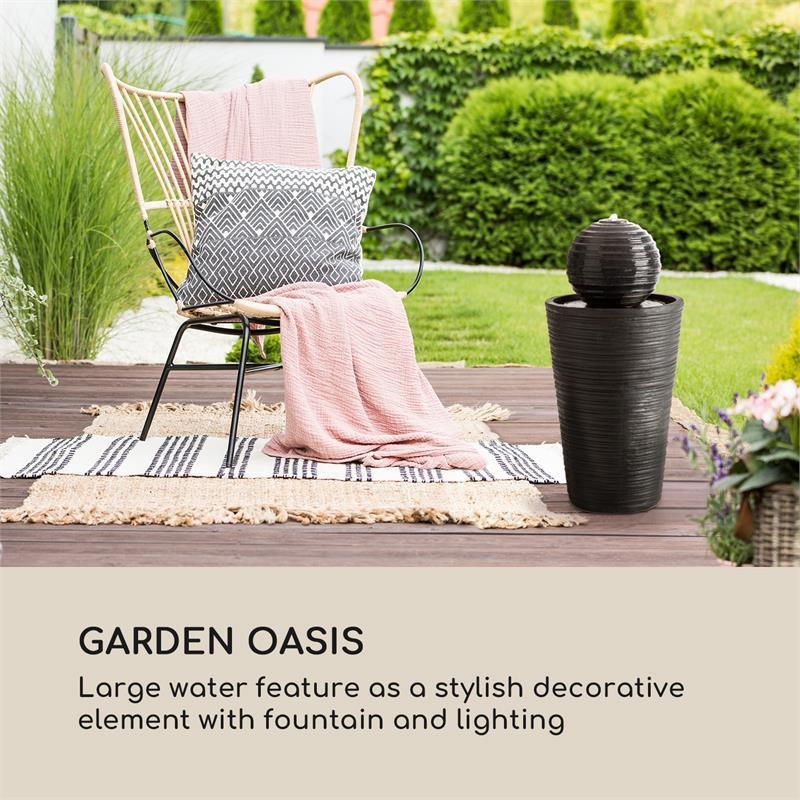 Liquitorre XL сонячний фонтан 200 л/год сонячна панель 2 Вт акумулятор LED полірезинина 34 x 70 x 34 см Рівне - фото 2