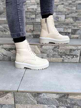 Черевики жіночі GREMMY бежеві натуральна шкіра зима 38р. (4219) Коломыя