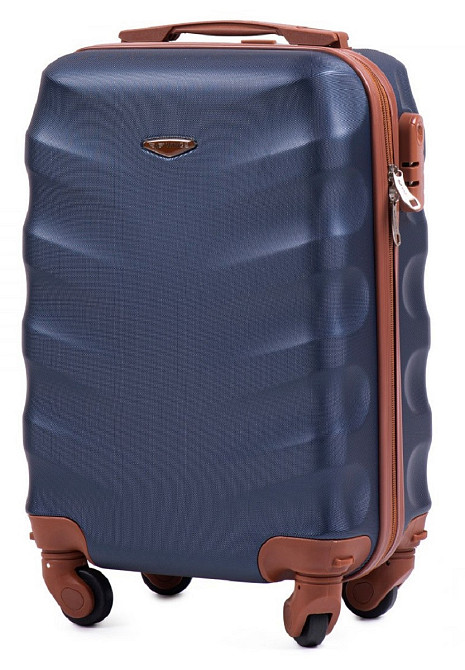 Чемодан пластиковый WINGS 402 микро темно-синий Киев - изображение 1