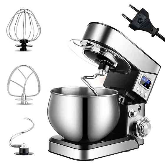 Миксер планетарный с чашей 6л, 4000Вт / Кухонный тестомес для дома / Кухонная машина Киев