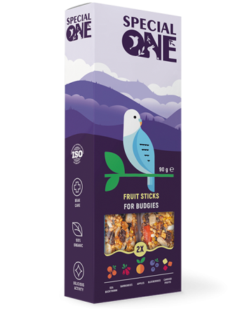 Лакомство для птицы Спешиал Ван Special One «Фруктовые» палочки для волнистых попугаев 90 г Винница