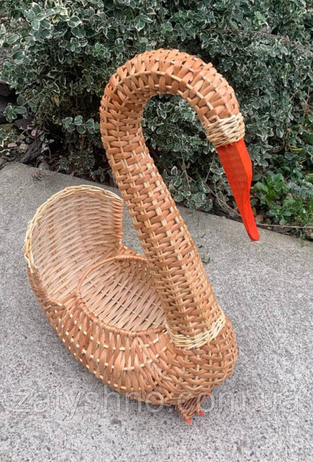 Кошик-лебідь плетений Київ - фото 5