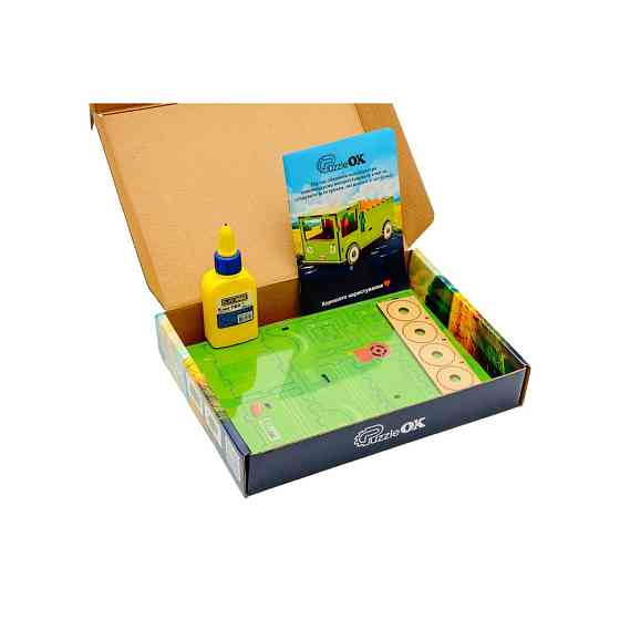 Дитячий дерев'яний 3D конструктор "Вантажівка" Puz-00929, 37 деталей Вінниця