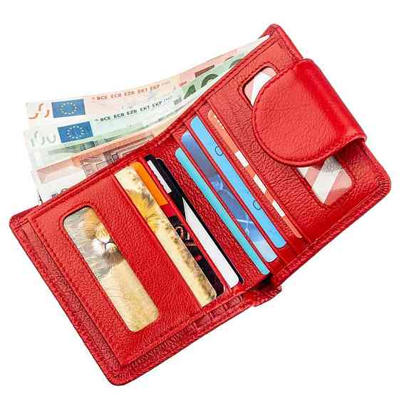 Оригинальный женский бумажник ST Leather 18923 Красный Киев