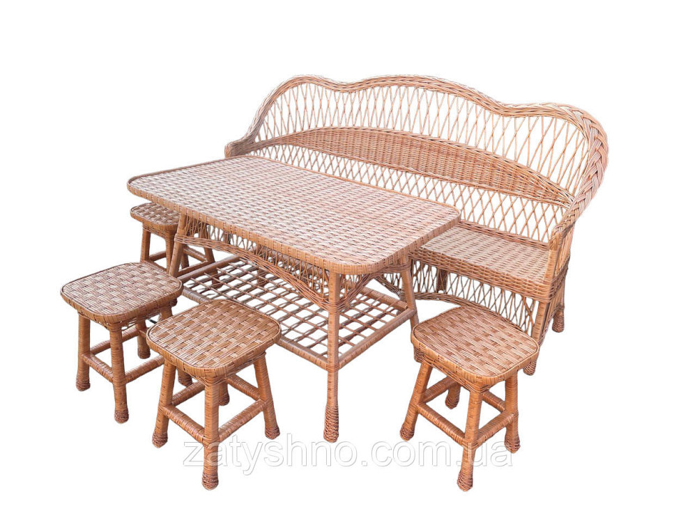 Мебель плетеная с большим диваном 2 метра Киев - изображение 3