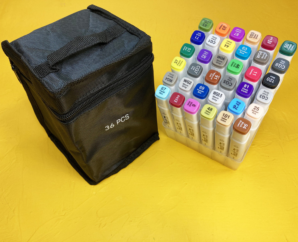 Маркери TOUCH 36 кольорів, Набір якісних двосторонніх маркерів для скетчинга на спиртовій основі! Кам'янець-Подільський - фото 3