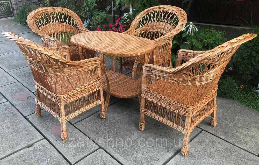 Мебель из лозы плетеная  | Плетеная мебель дачная |мебель плетеная   с овальным столом Киев - изображение 5