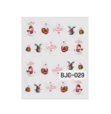 Рождественские наклейки на ногти - размер стикера 5*6см, инструкция есть в описании товара Киев