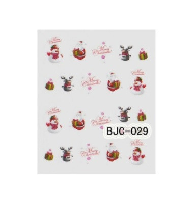 Рождественские наклейки на ногти - размер стикера 5*6см, инструкция есть в описании товара Киев - изображение 1