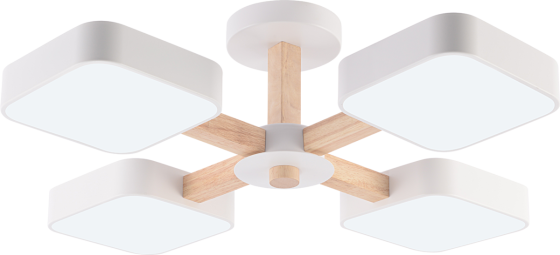 VALESO Люстра VALESO -4 білий+дерево Коломыя