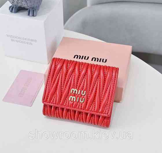 Жіночий невеликий зручний гаманець Miu (2510) червоний Київ