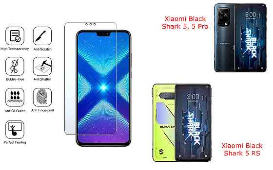 Защитное стекло NeoGlass для Xiaomi Black Shark 5, 5 Pro, 5 RS – ультрапрозрачное и устойчивое Киев