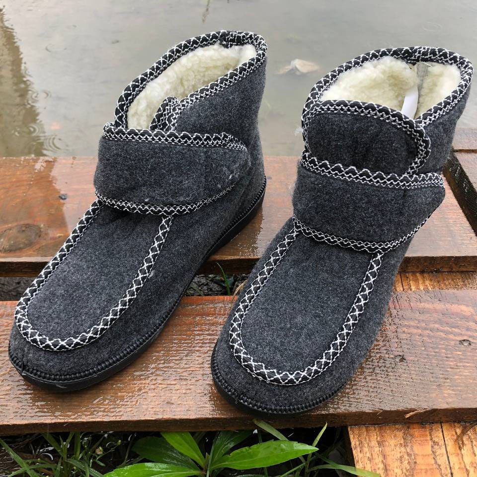 Валянки шиті, Бурки жіночі хутряні, Калоші зимові, Калоші жіночі черевики з нейлону PH-34 Львів - фото 9