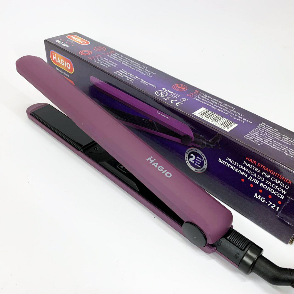 Випрямляч для гладкості волосся MAGIO MG-721, Електричний випрямляч для гладкого волосся FN-21 Львів - фото 6