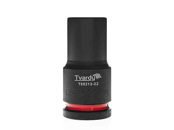 Головка ударна "Tvardy" з хром-молібденової сталі (Cr-Mo)  3/4"  6-гранна довга 22 мм Київ