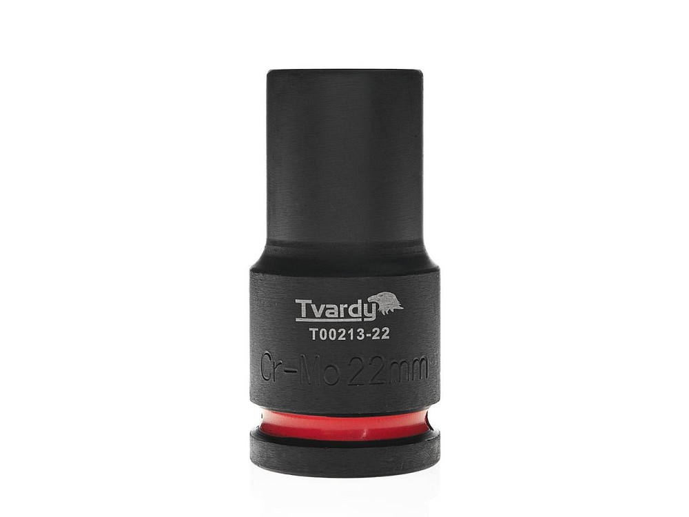 Головка ударна "Tvardy" з хром-молібденової сталі (Cr-Mo)  3/4"  6-гранна довга 22 мм Киев - изображение 1