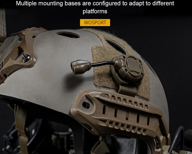 Тактический фонарь Wosport на шлем для MPLS Койот Киев - изображение 4