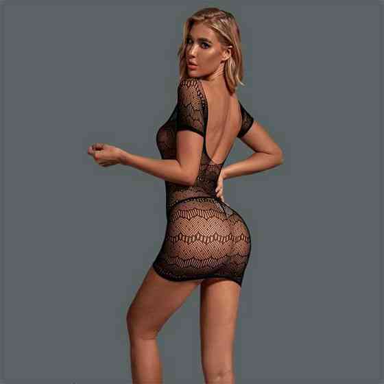 Еротична мінісукня з відкритою спиною — XS/S/M — Еротична білизна Вінниця