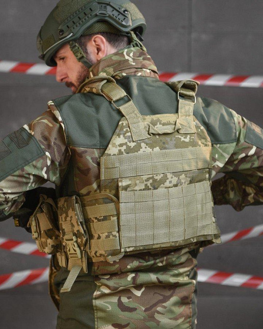 Плитоноска 4 швидкі скидання Cordura піксель НП5128 Одеса - фото 3