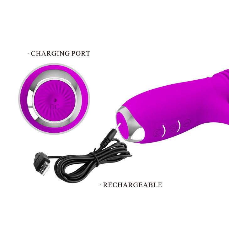 Вібратор Pretty Love Dorothy USB 3 Thrusting 12 Vibration Sex Aura Київ - фото 9