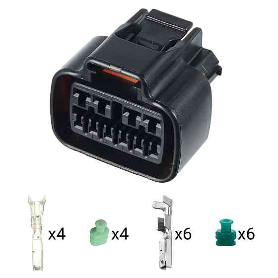 Роз'єм конектор 10-кон., 7223-6508-3 YAZAKI Корея універс., Моторний відсік, Hyundai, Kia Київ