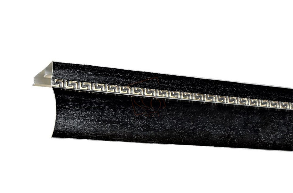 Алюмінієвий карниз БР-12 Блеквуд, молдинг на вибір 3 Бровари - фото 1