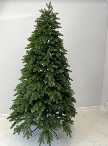 Штучна пухнаста ялинка Еліт (висота 2.30 м) лита (Зелена) Київ - фото 2