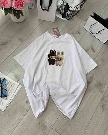 Женская повседневная оверсайз футболка LaBuBU турецкий кулир Одесса