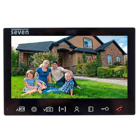 Комплект домофона 7 дюймів із викличною панеллю SEVEN DP-7575/07Kit black Київ