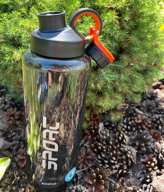 Пляшка для води CASNO 1500 мл KXN-1237 Сіра Кам'янське - фото 9