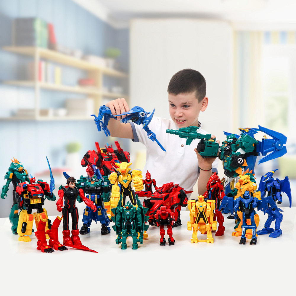 Ігровий набір з роботом-трансформером Dinoster – Стего Бласт Вінг Дніпро - фото 11