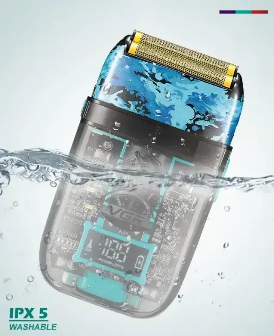 Электробритва VGR V-352 шейвер, двойное лезвие, IPX5, LED Display Коломия - фото 7