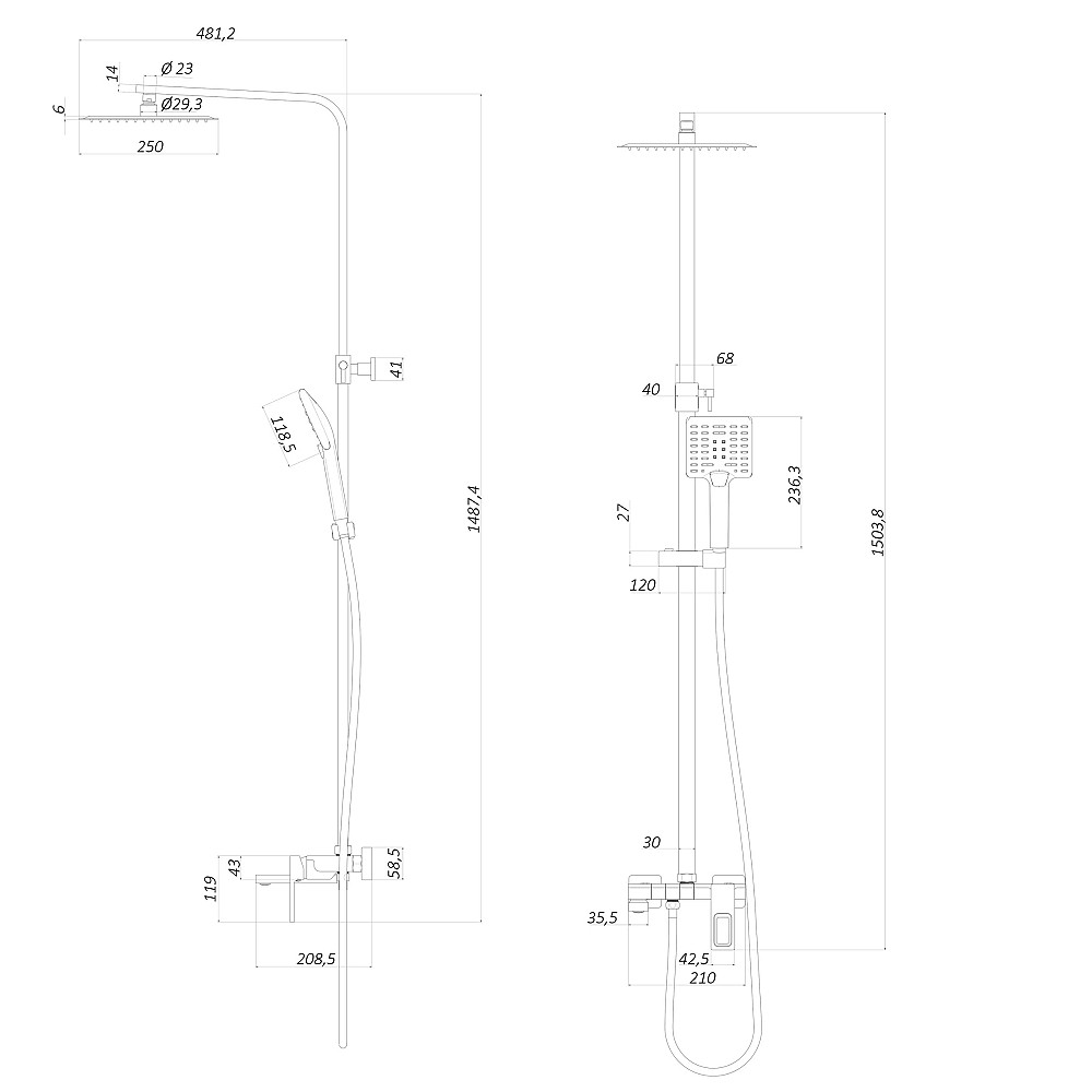 Душова система Globus Lux PIANO GLPN-0077 Луцк - изображение 7