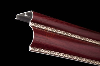 Алюмінієвий карниз БР-24 махонь Бровари - фото 1