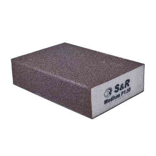 Губка шліфувальна S&R 100х70х25 мм зерно 120 Одеса