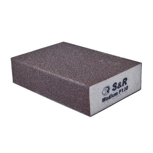 Губка шліфувальна S&R 100х70х25 мм зерно 120 Одеса - фото 1