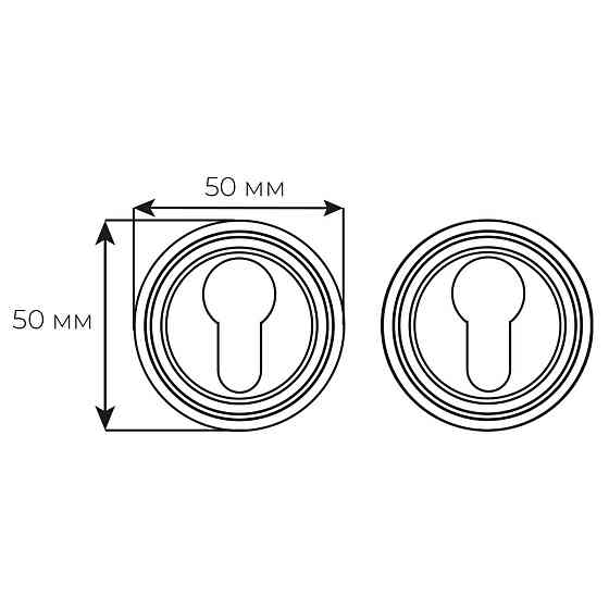 Накладка кл Fimet 231BT мат черный Киев
