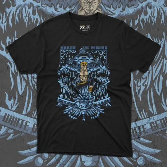 Футболка для підлітка хлопчика з принтом Ван Пис Марко Феникс Розмір 160 Anime10172 Дніпро