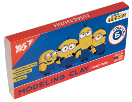Пластилін 6 кол. 120 г "Yes" Minions, 540629, шт Київ - фото 1