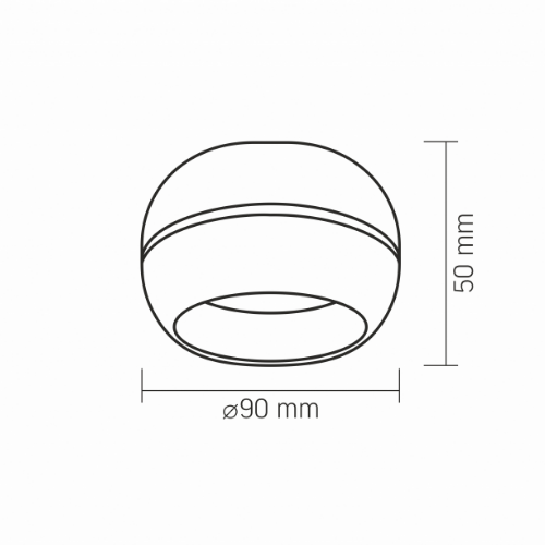 LED Світильник під лампу GX53 універсальний чорний VL-SPF16A-B Videx Житомир - фото 3
