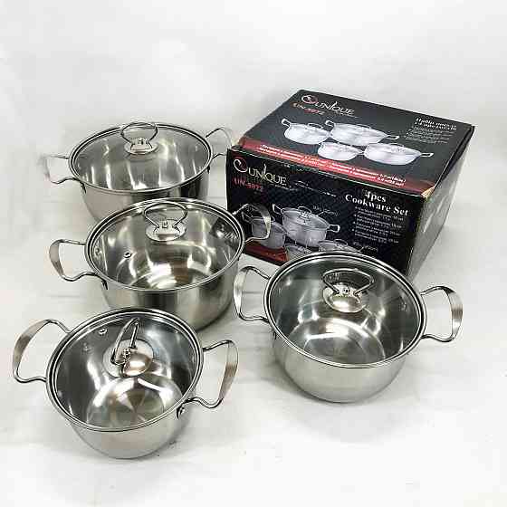 Гарний набір каструль з антипригарним покриттям, Набір посуду для електричних плит AF-32 Львів