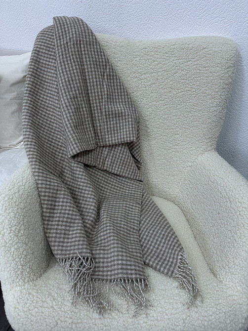 Vladi Плед Vladi 140x200 см вовняно-кашемірове 40/5% Тоскана коричневий Коломия - фото 5