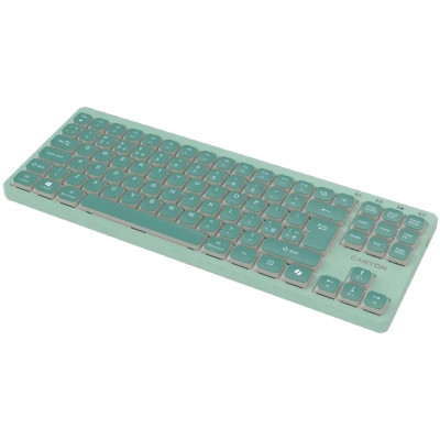 Клавіатура Canyon OnType 10 TKL Mechanical Silent Low-profile USB UA Green (CNS-HKB10GR) Вінниця - фото 11