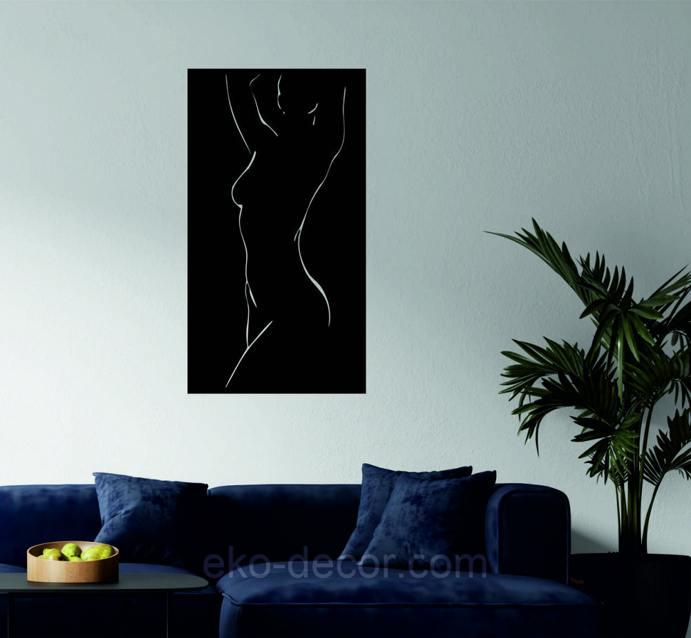 Декоративне настінне Панно «Силует жінки», Декор на стіну Київ - фото 3