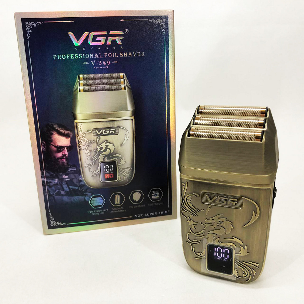 Акумуляторна бритва для гоління голови VGR, Портативна електробритва для бороди, Портативна бритва KO-77 Львів - фото 8