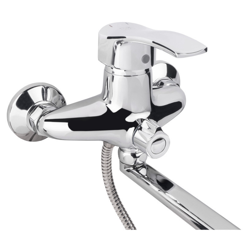 Змішувач для ванни Lidz (CRM) 41 86 005B-1 New з душовим гарнітуром (LIDZCRM204900505) Київ - фото 3